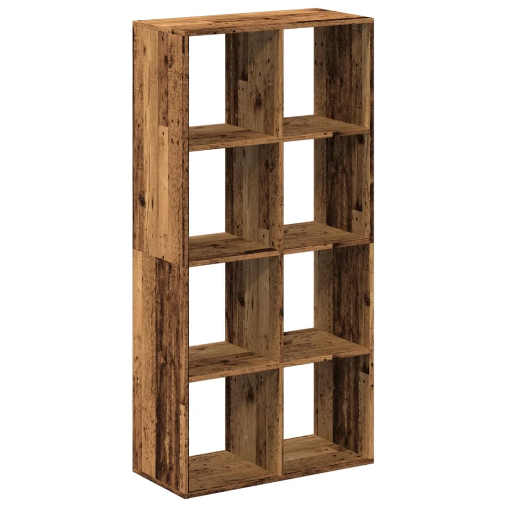 Bücherregal Weiß 137,5x29x137,5 cm Holzwerkstoff