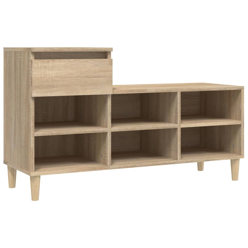 Schuhregal Weiß 102x36x60 cm Holzwerkstoff