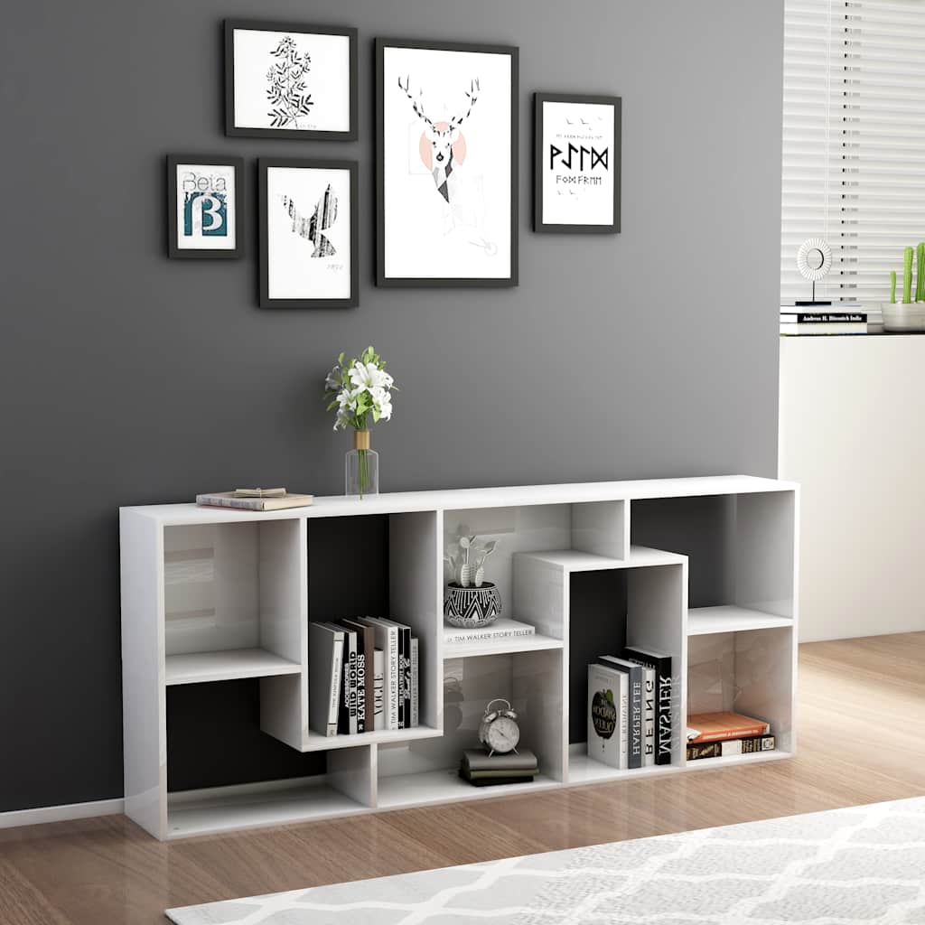 Bücherregal Weiß 67x24x161 cm Holzwerkstoff