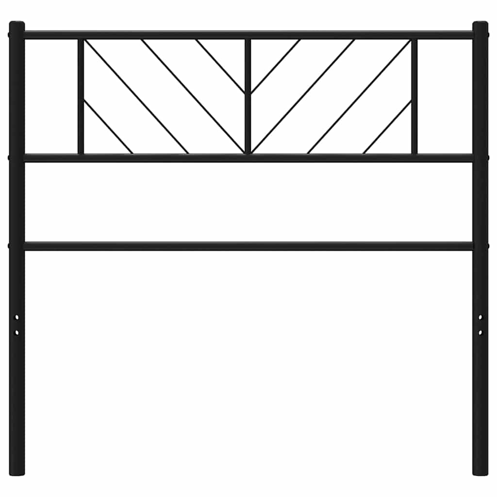 Ersatz-Kopfteil Metall Schwarz 100 cm