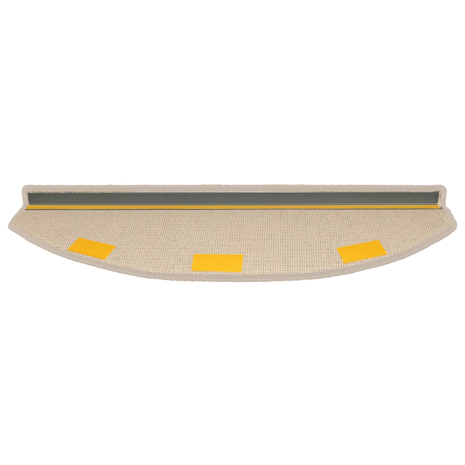 Stufenmatten 15 Stk. 56x17x3 cm Anthrazit Halbrund