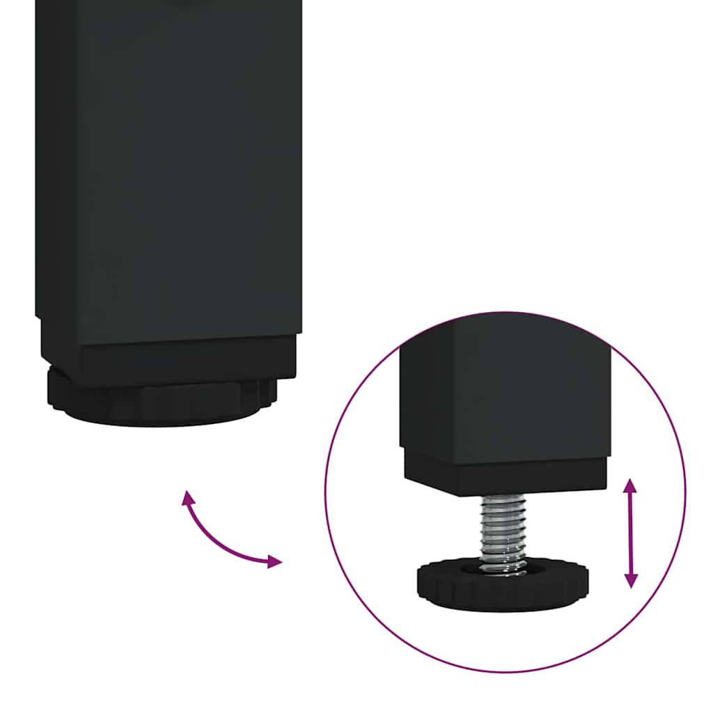 Badezimmermöbel Set mit Schubladen 2 pcs Schwarz Eichen-Optik