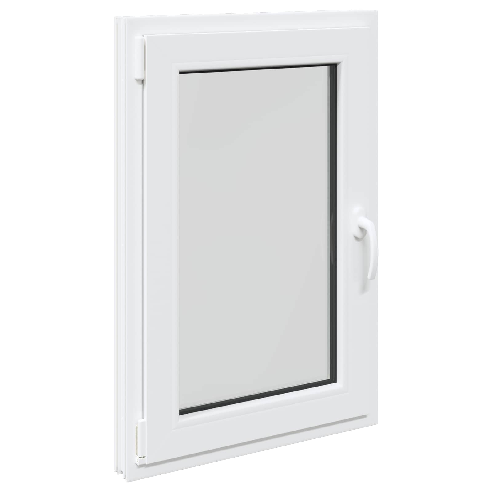 Kellerfenster RISOR 50 x 50 cm PVC und Glas Weiß