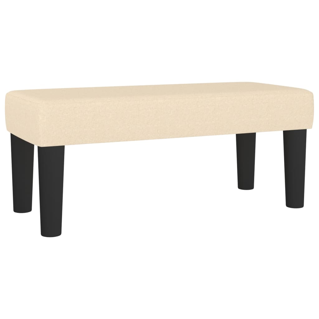 Sitzbank Hellgrau 70x30x30 cm Stoff
