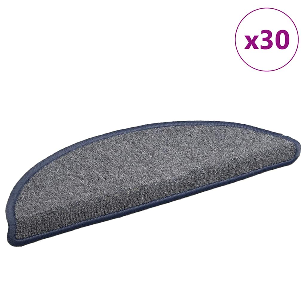 Stufenmatten 15 Stk. 56x17x3 cm Anthrazit Halbrund