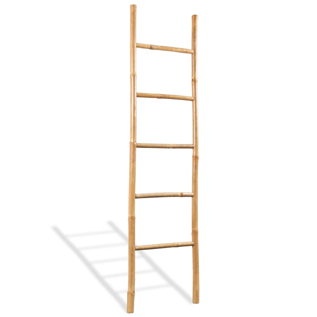 Handtuchleiter Bambus mit 6 Sprossen