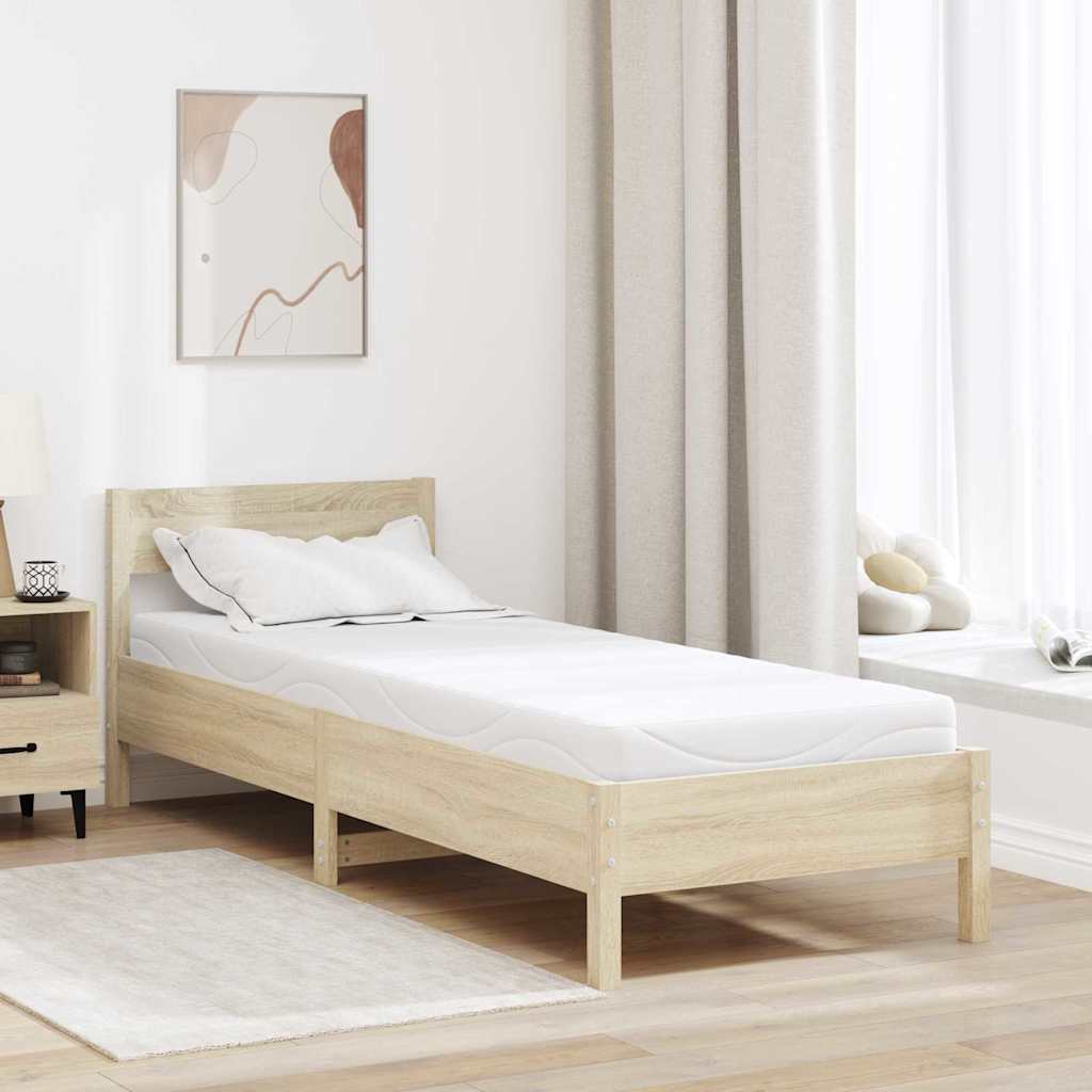 Matratze Weiß 80 x 160 cm Jacquard-Stoff
