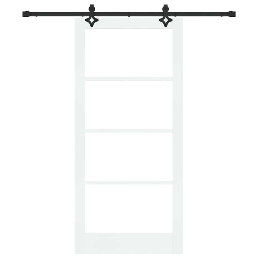 Schiebetür ORKDAL Natürlich und Schwarz 61 x 198,5 cm