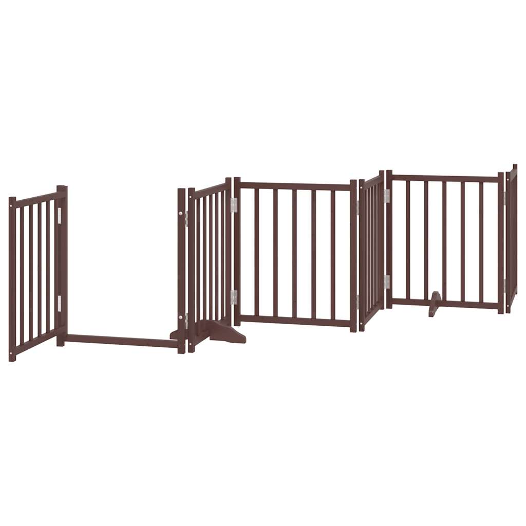 3-tlg. Hundetor Faltbar 150 cm Massivholz Tanne