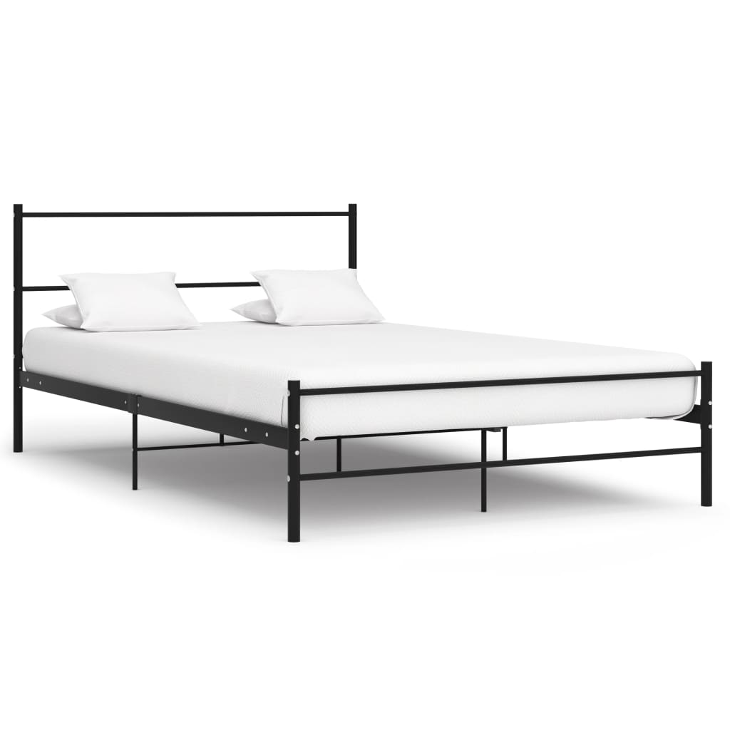 Bettgestell Grau Metall 180×200 cm