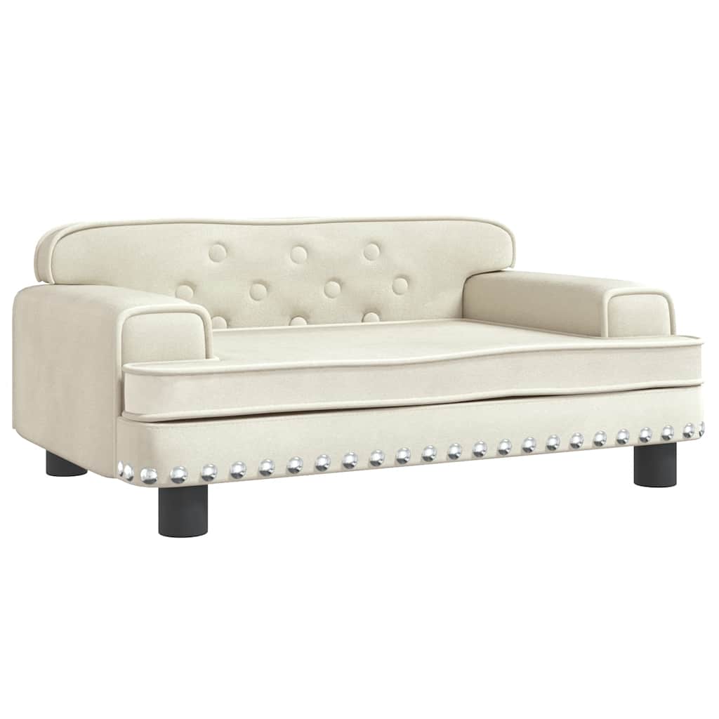 Hundebett Rosa 90x53x30 cm Samt