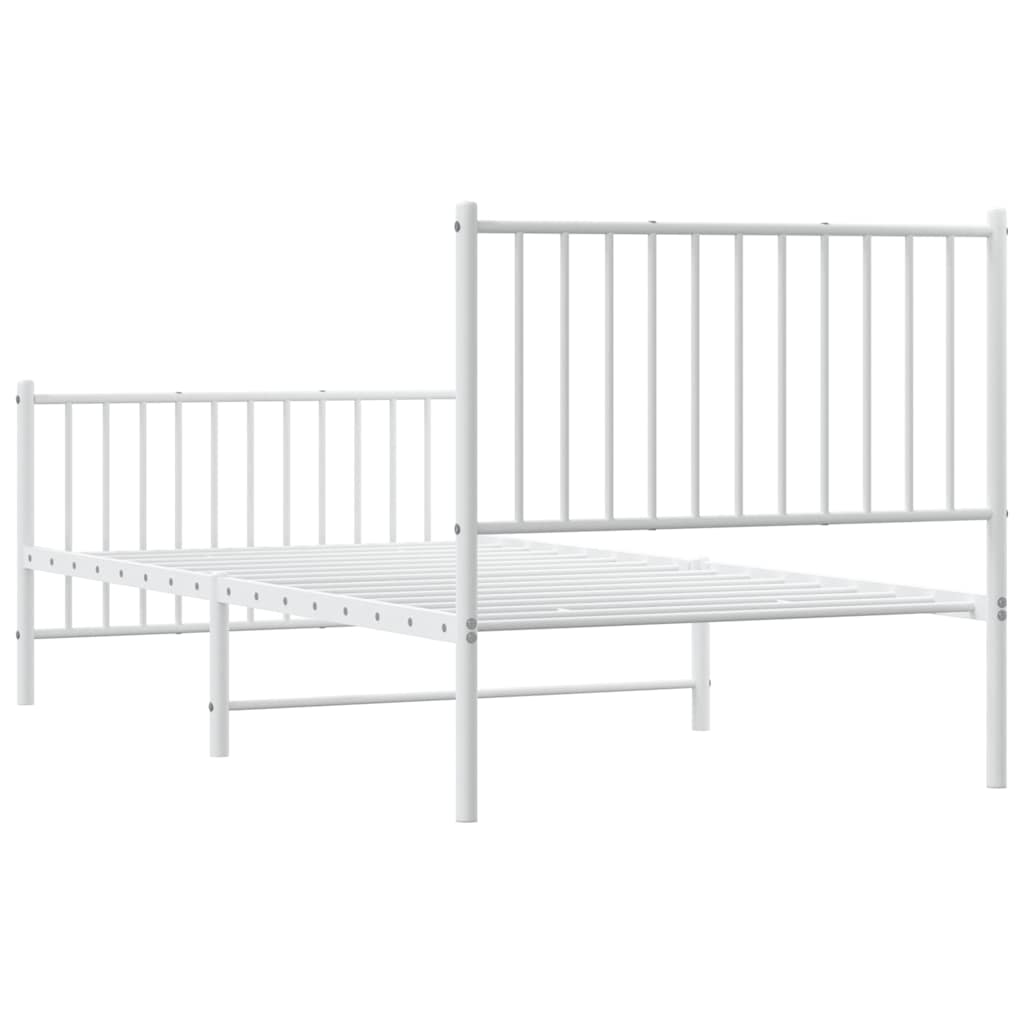 Bettgestell Metall Schwarz 75x190 cm