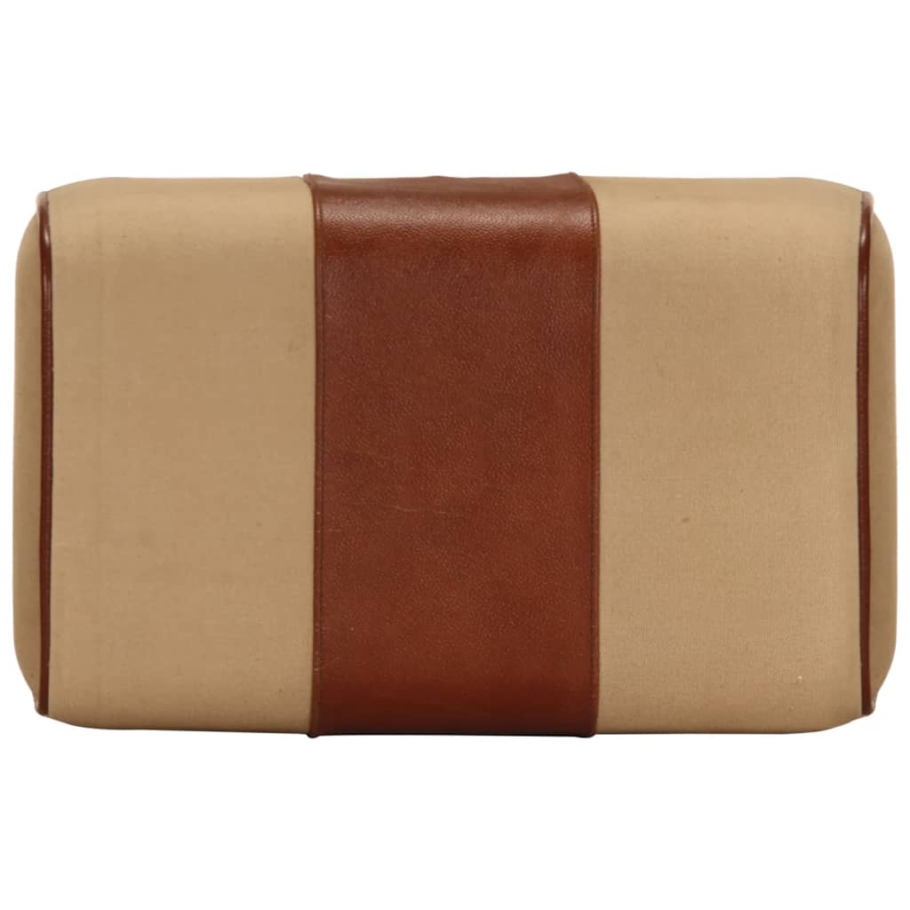 Bank Turnbock-Design 160cm Braun Echtleder Massivholz Akazie