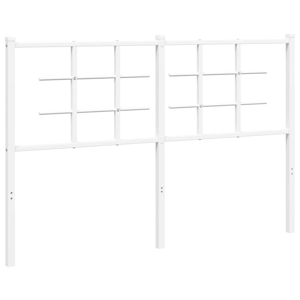 Ersatz-Kopfteil Metall Weiß 100 cm