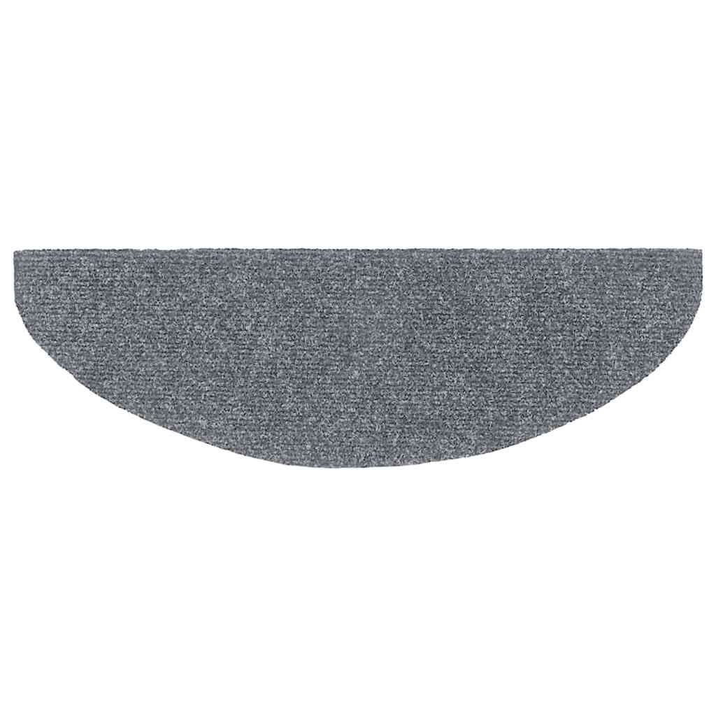 Stufenmatten Selbstklebend 15 Stk. 56x17x3 cm Hellbraun Halbrund