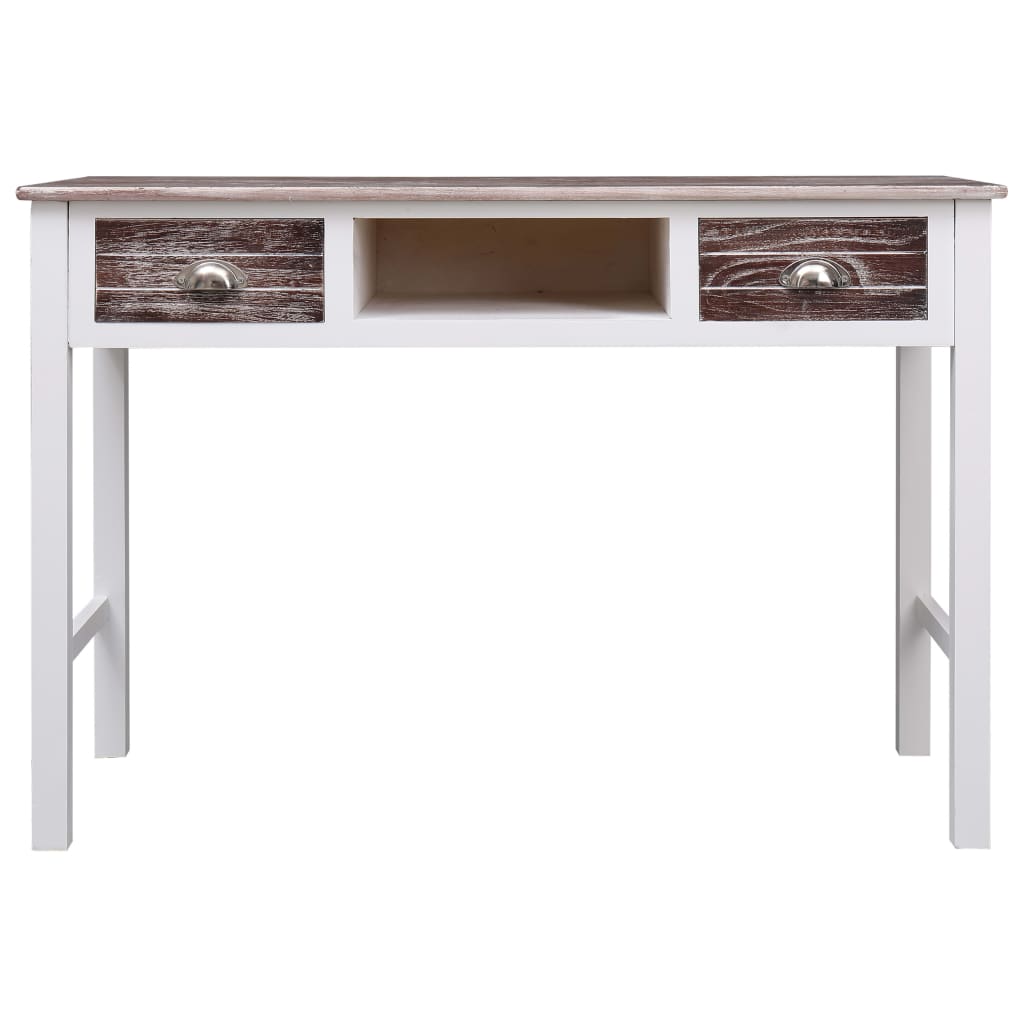 Schreibtisch Grau 110×45×76 cm Holz