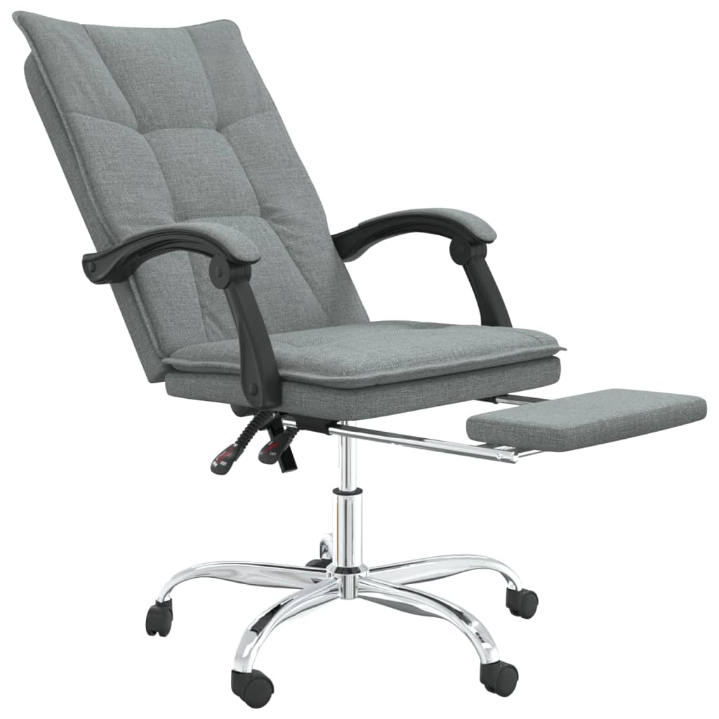 Bürostuhl mit Liegefunktion Braun Stoff