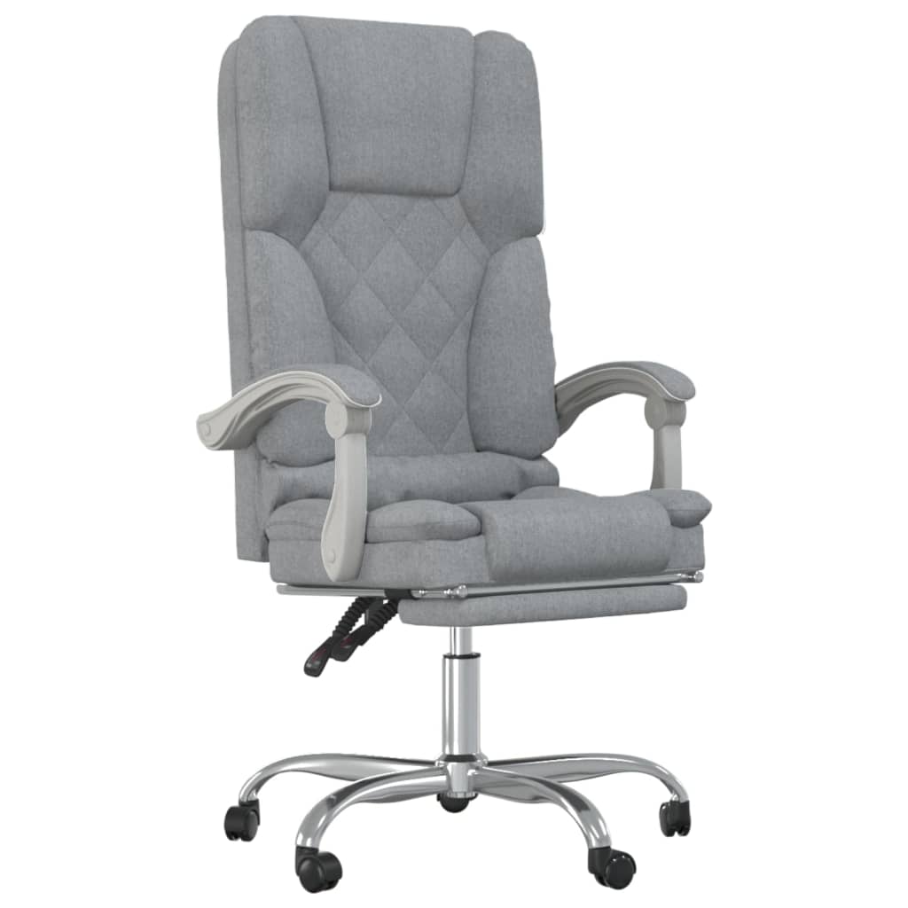 Bürostuhl mit Massagefunktion Taupe Stoff