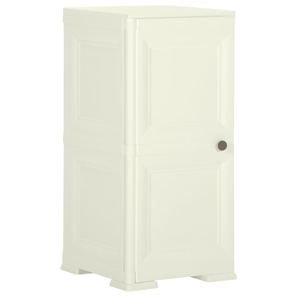 Kunststoffschrank 79x43x125 cm Holzdesign Vanilleeis