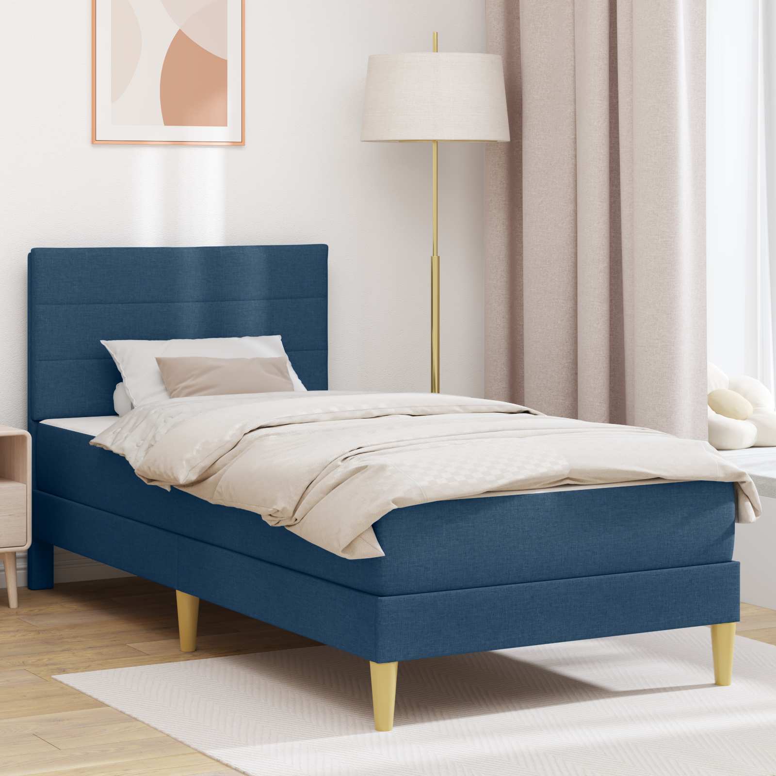 Bettrahmen Hellgrau 80 x 200 cm Polyester