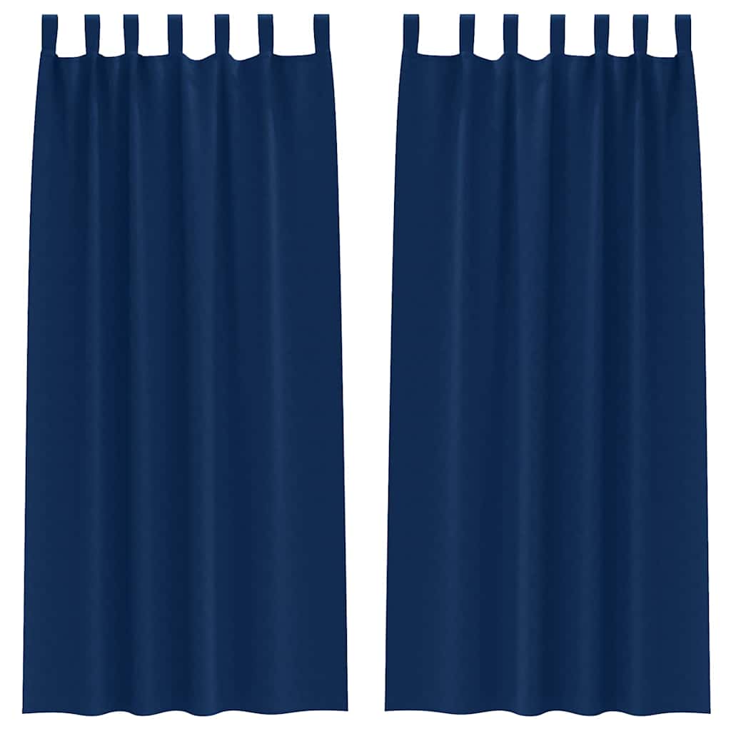 Verdunkelungs-Vorhänge mit Ringen 2 pcs Beige 140 x 140 cm