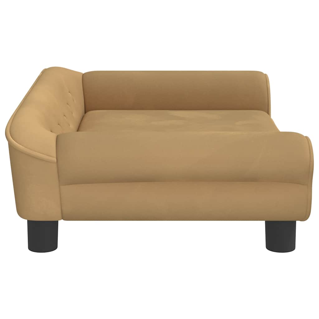 Kindersofa Blau 100x50x26 cm Samt