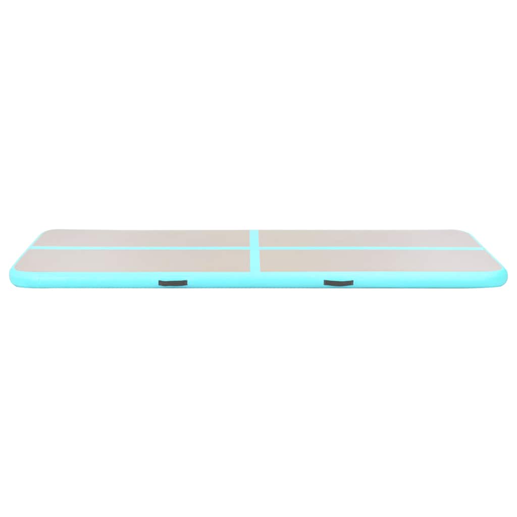 Aufblasbare Gymnastikmatte mit Pumpe 300×100×10 cm PVC Rosa