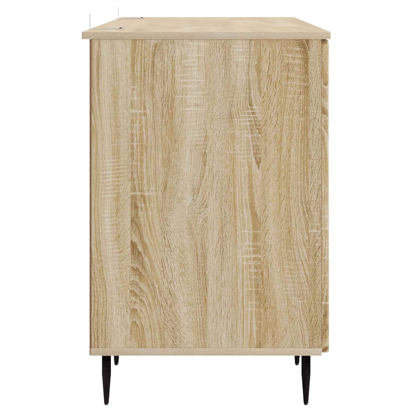 Schreibtisch mit Regal Schwarz 142,5 x 50 x 75 cm Holzwerkstoff