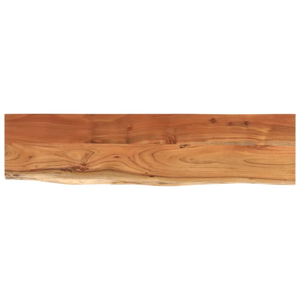 Wandregal 40x20x2,5 cm Rechteckig Massivholz Akazie Baumkante