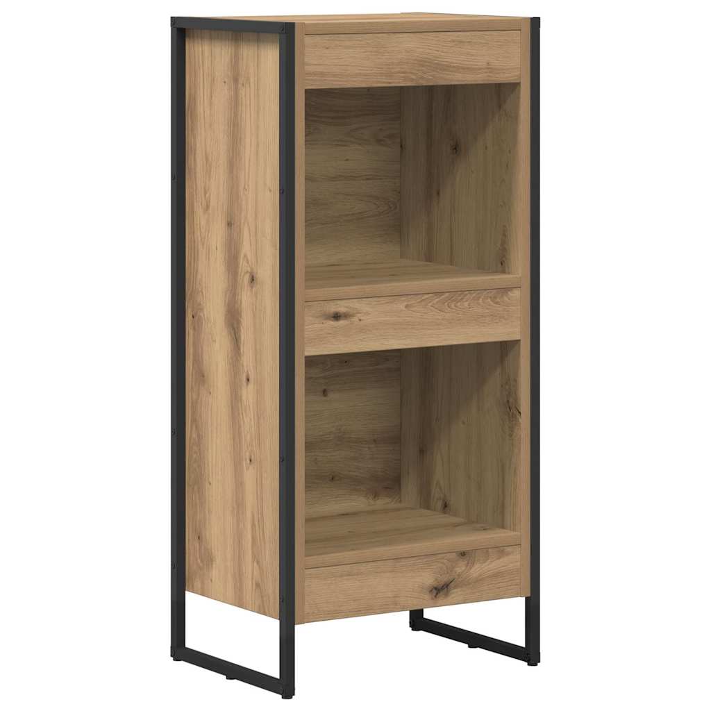 Bücherregal 2 pcs Schwarz Eichen-Optik 60 x 30 x 189,5 cm