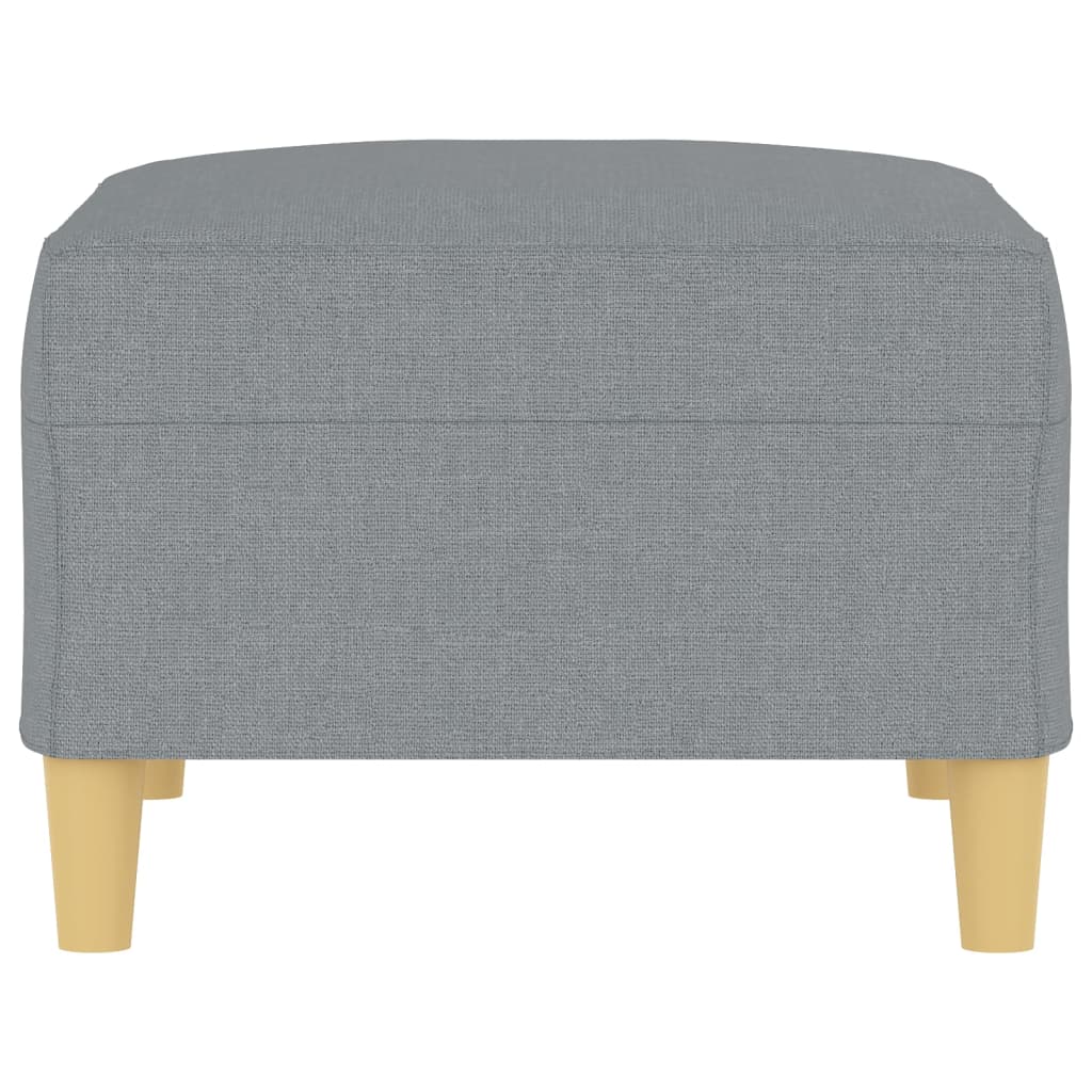 Fußhocker Hellgrau 60x50x41 cm Stoff
