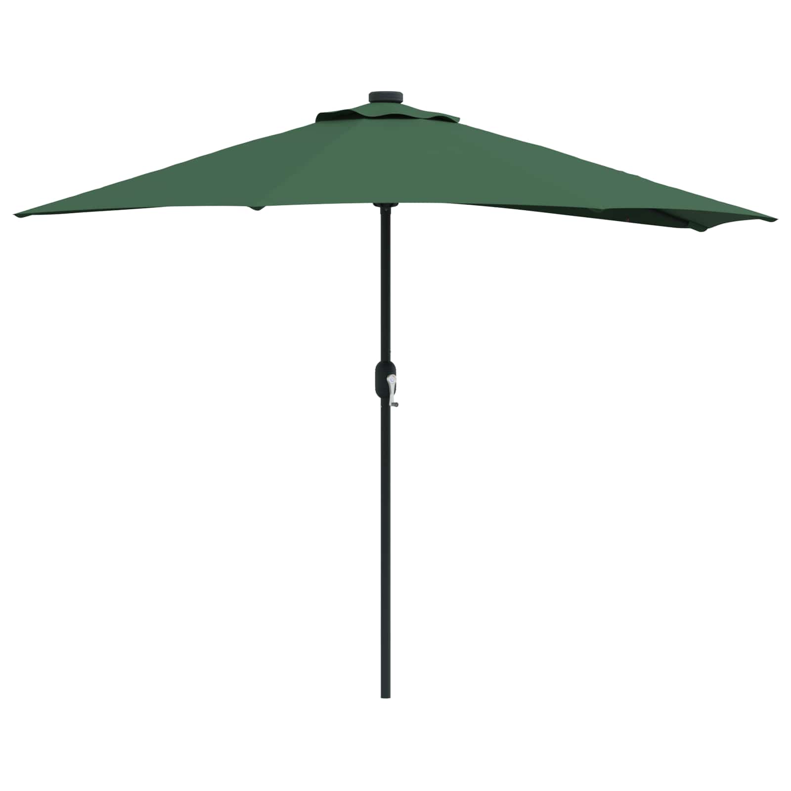 Garten-Sonnenschirm Sand 294 x 150 x 224 cm Polyester und Stahl