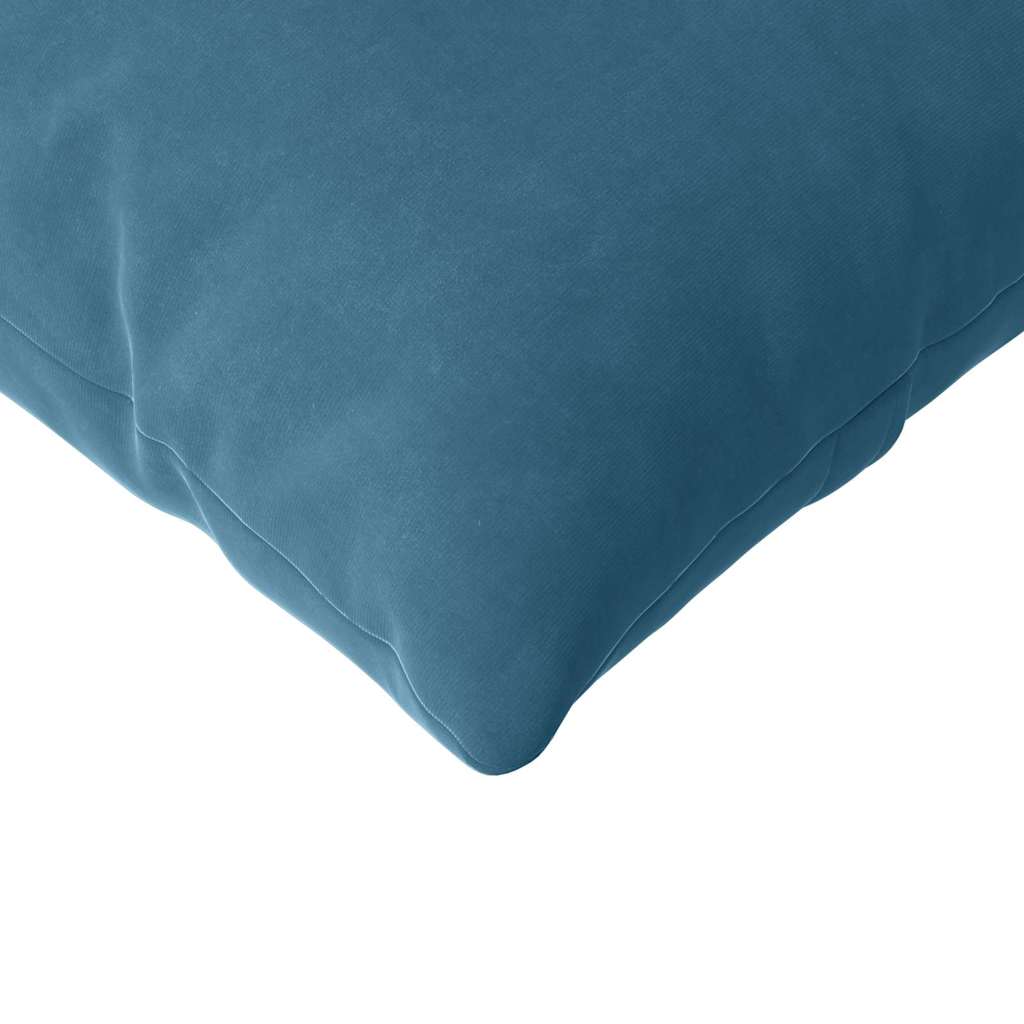 Sofakissen 2 Stück Blau 50 x 30 cm Cordstoff