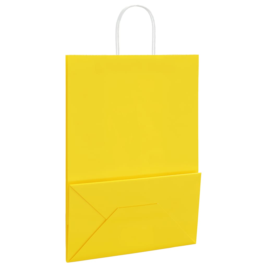 Papiertragetaschen 50 Stk. mit Henkeln Braun 21x11x36 cm