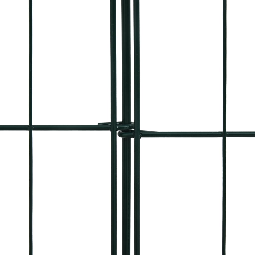Gartenzaun Set Konvex 77,3x26 cm Grün