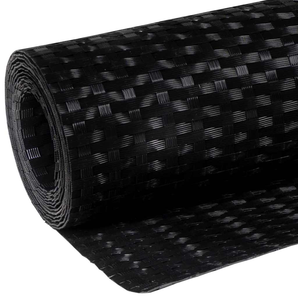 Balkon-Sichtschutz Anthrazit 300x90 cm Poly Rattan