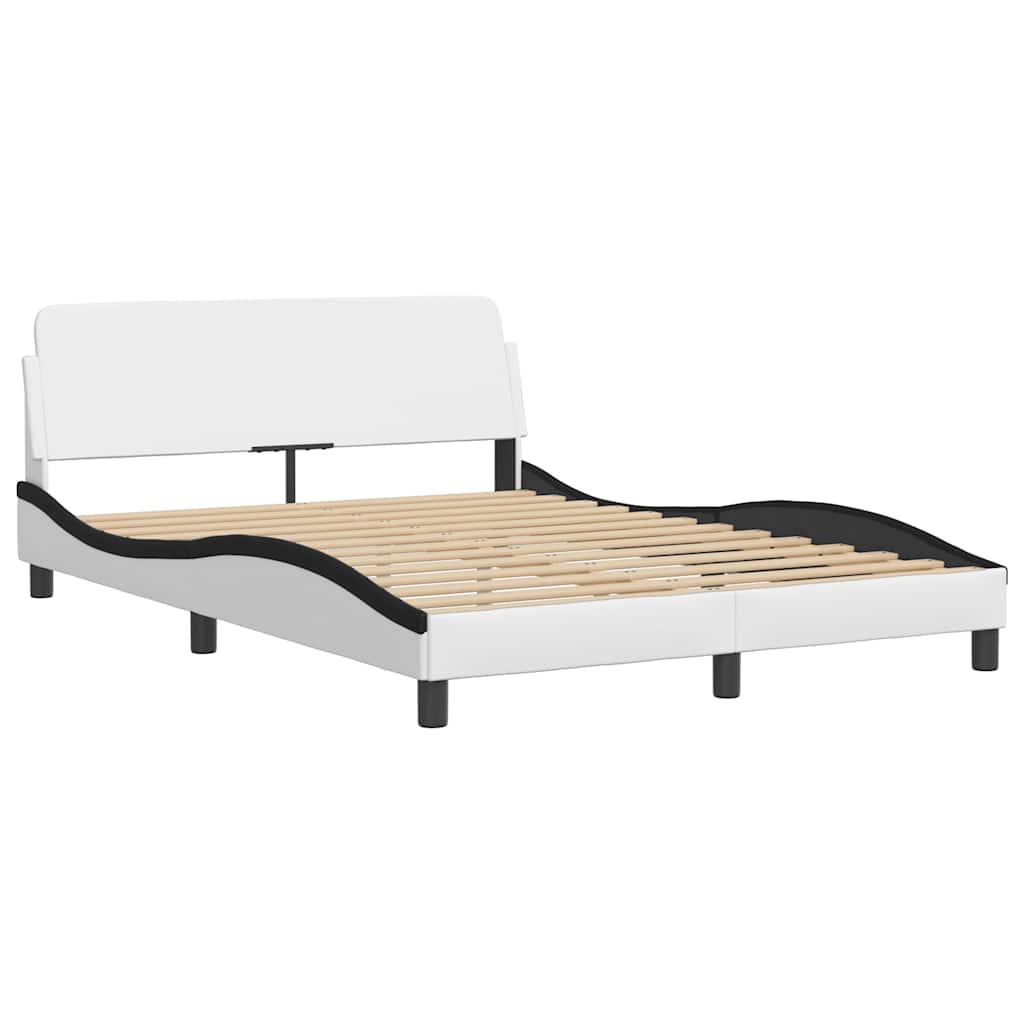 Bettgestell "Dover" Schwarz 80x200 cm Kunstleder