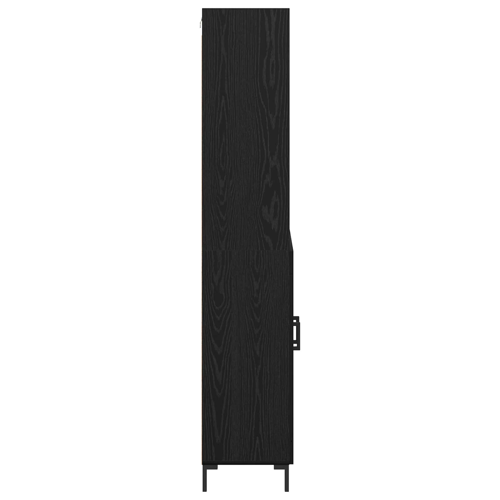 Highboard Hochglanz-Weiß 69,5x34x180 cm Holzwerkstoff