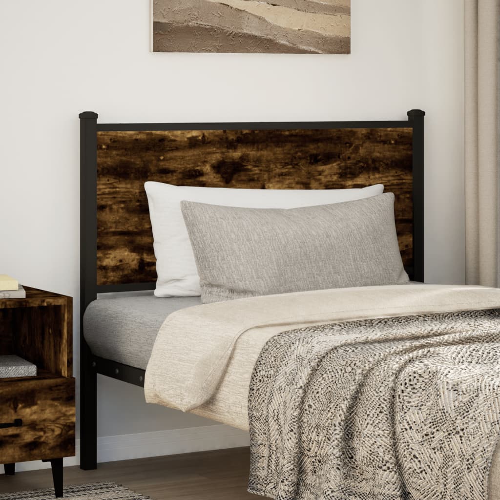 Ersatz-Kopfteil Räuchereiche 75 cm Holzwerkstoff und Stahl