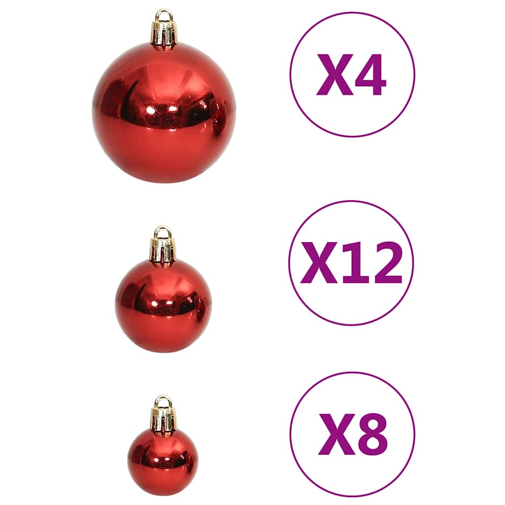 111-tlg. Weihnachtskugel-Set Golden Polystyrol