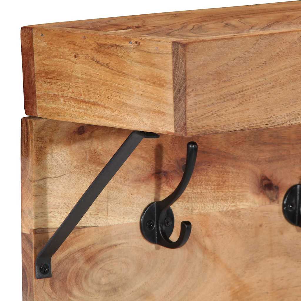 Garderobenständer Braun 73 x 19 x 23 cm Massivholz Mango