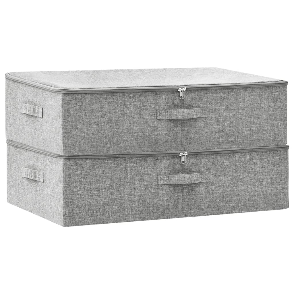 Aufbewahrungsbox Stoff 70x40x18 cm Anthrazit