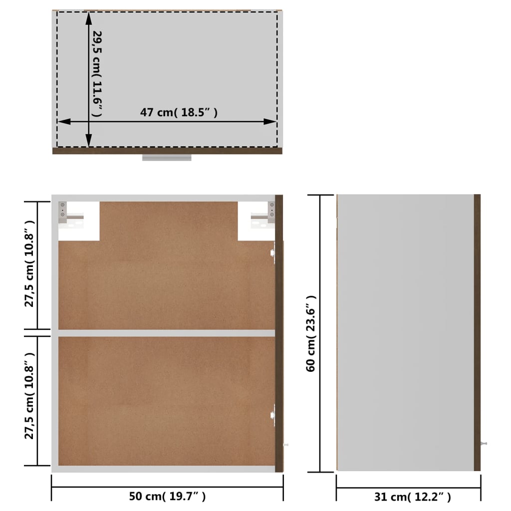 Unterschrank Lyon Weiß 60x46x81,5 cm Holzwerkstoff