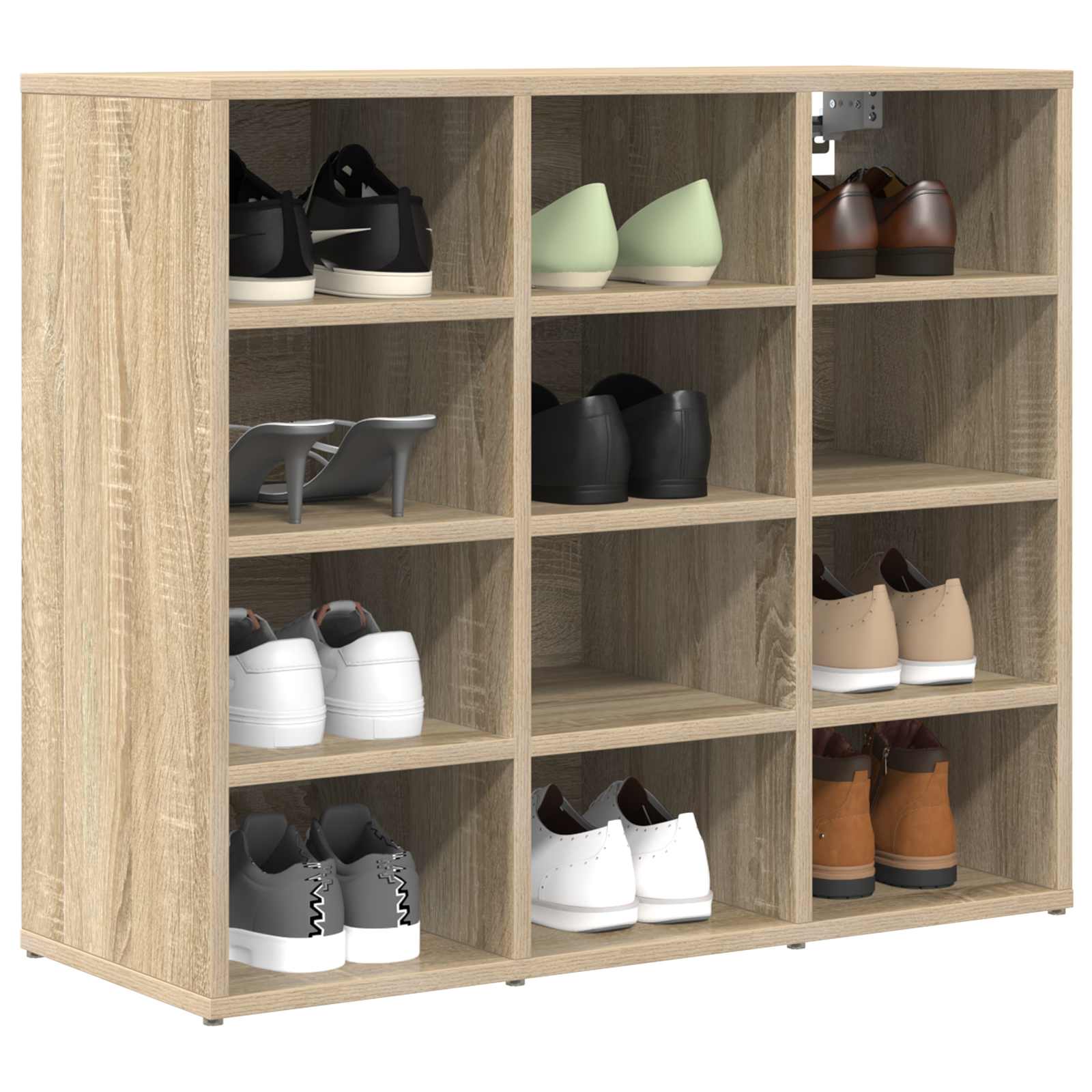 Schuhregale 2 Stk. Weiß 52,5x30x50 cm
