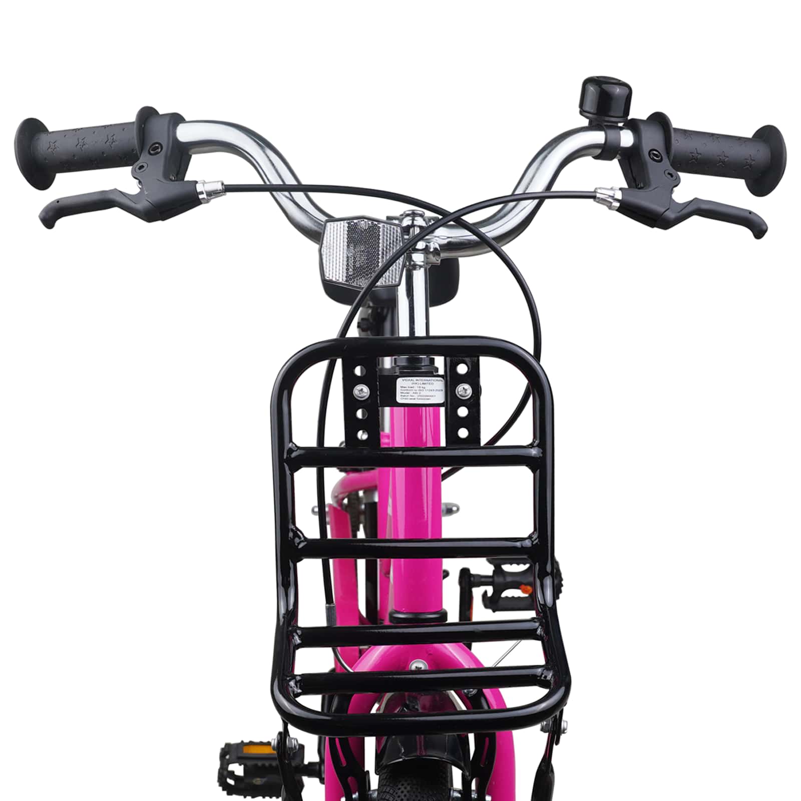 Kinderfahrrad 12 Zoll für 2-4 Jahre alt Rosa und Schwarz
