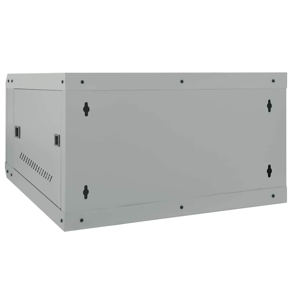 Netzwerkschrank mit Speicher Grau 60 x 45 x 28 cm Stahl