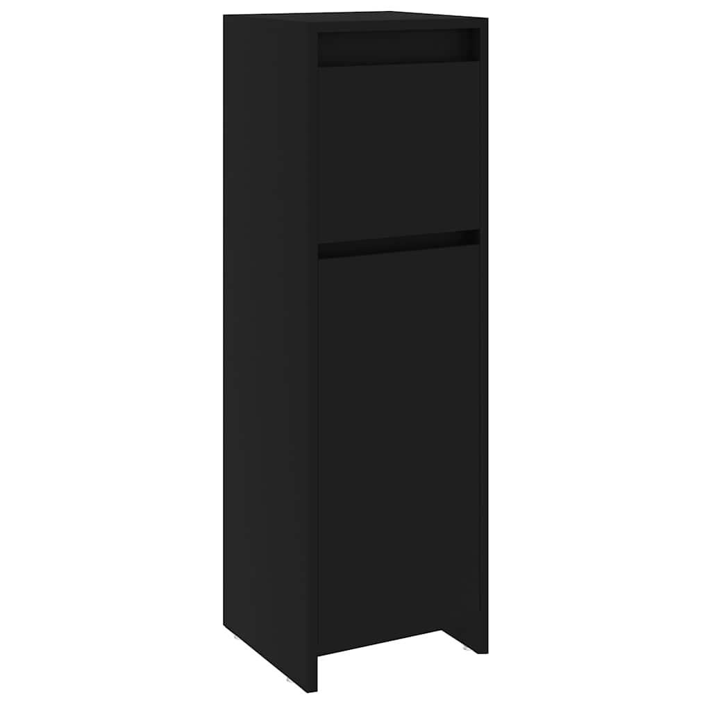 Badezimmerschrank Weiß 30x30x95 cm Holzwerkstoff