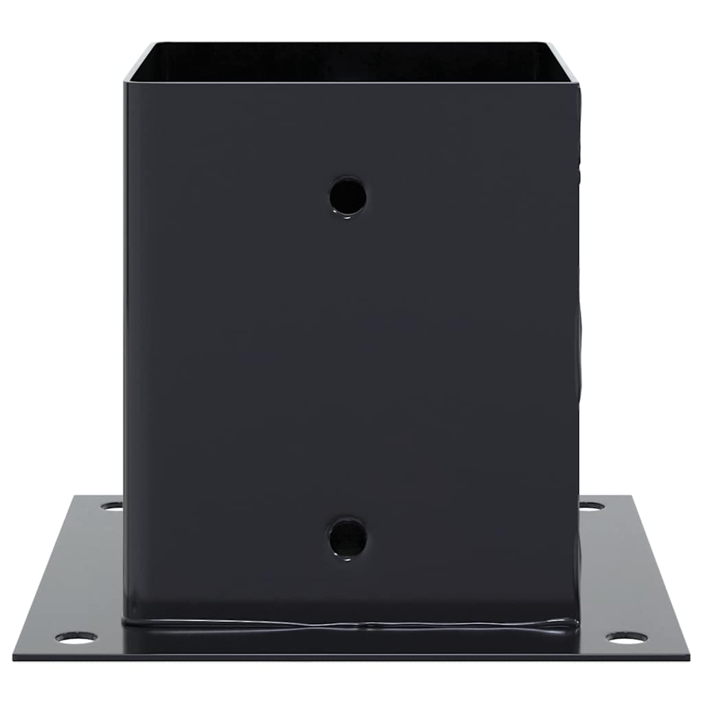 Pfostenträger Quadratisch 4Stk. Silber 46x46mm Verzinkter Stahl