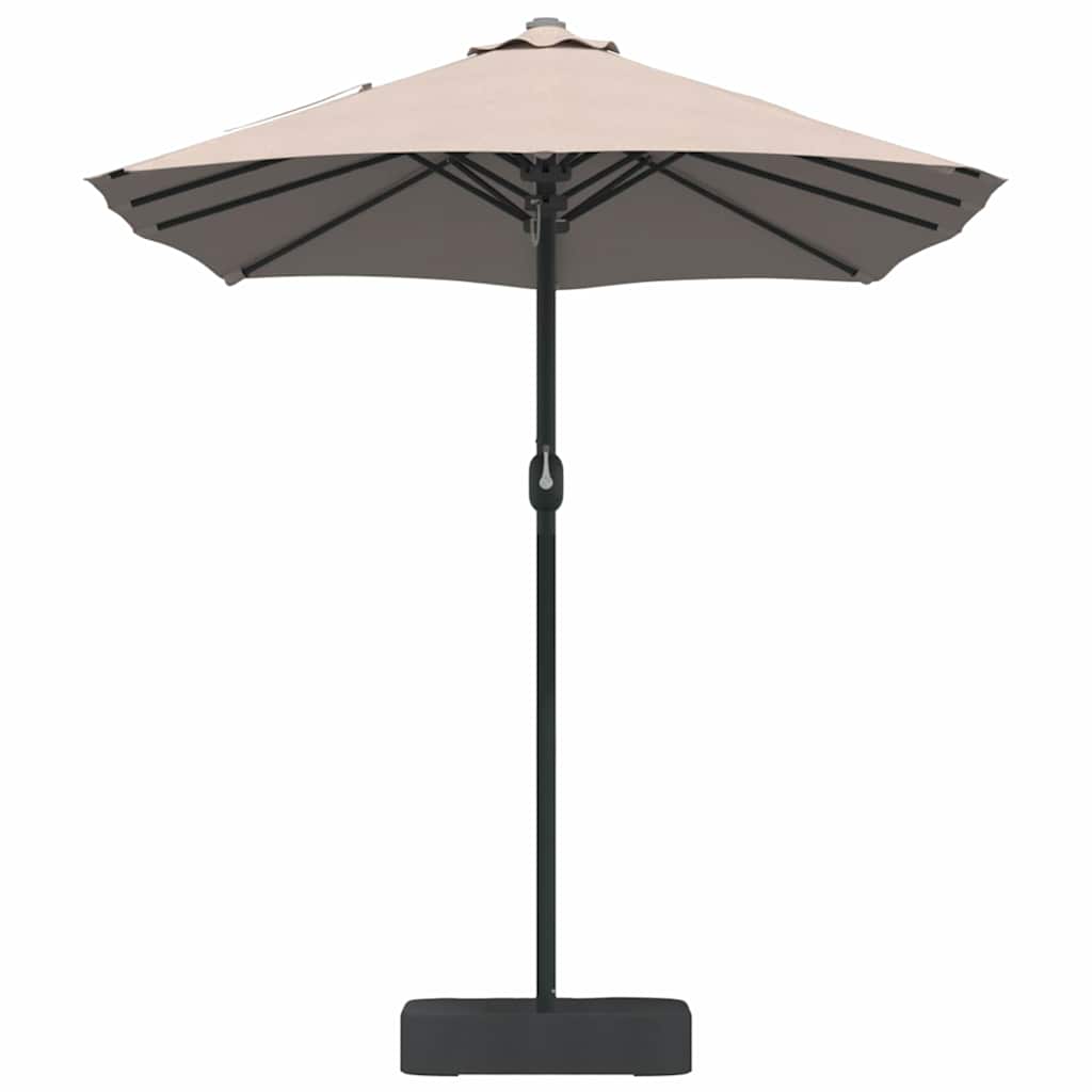 Garten-Sonnenschirm Sand 385 x 209 x 244 cm Polyester und Stahl