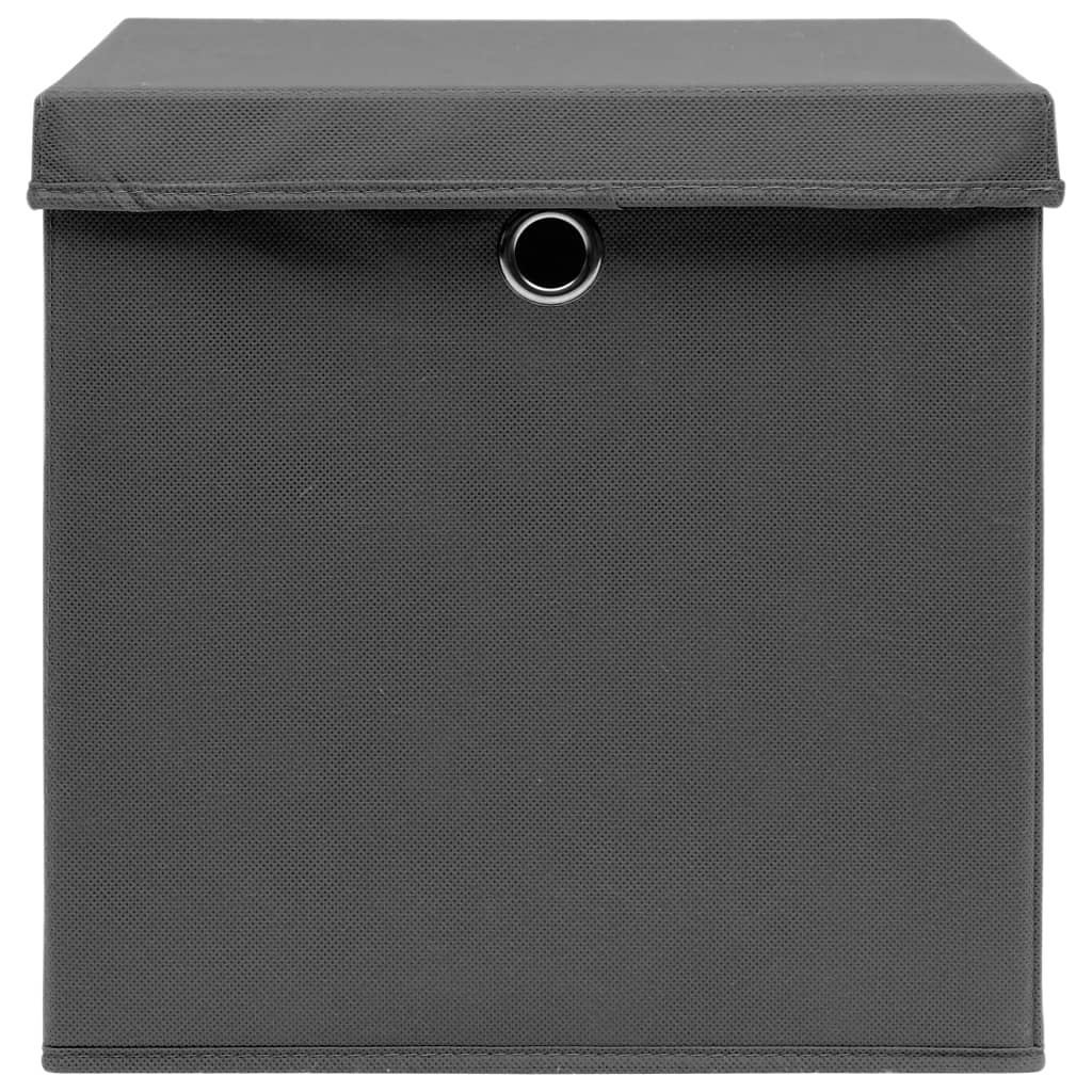 Aufbewahrungsboxen 4 Stk. Blau 32x32x32 cm Stoff